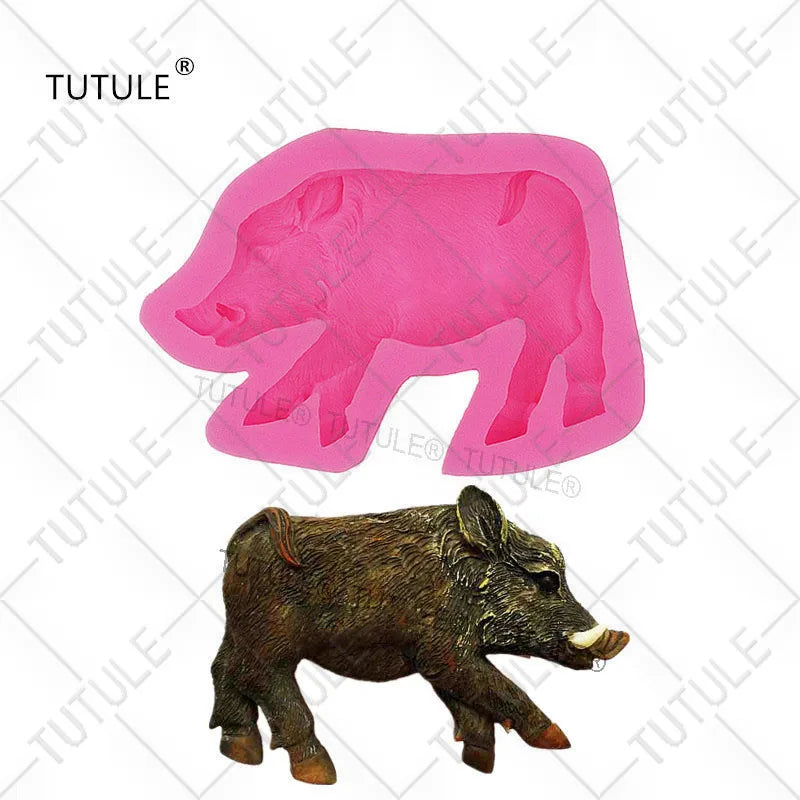 meerkat mold,Cake Tool FondantChocolateCandyClayCraftSoap Embeds,Cupcake Topper,Decorations,Meerkat,Warthog,Resin Dog head mold