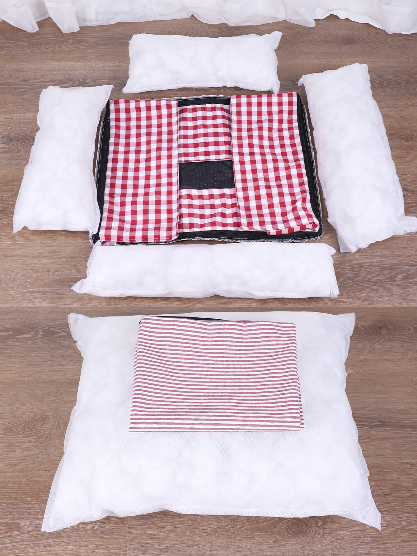 Dog Beds for Small Dogs Plaid Bed Pet Supplies Accessory Sofa Cushions Big Large Puppy Accessories Blanket Cats Baskets Pets Mat