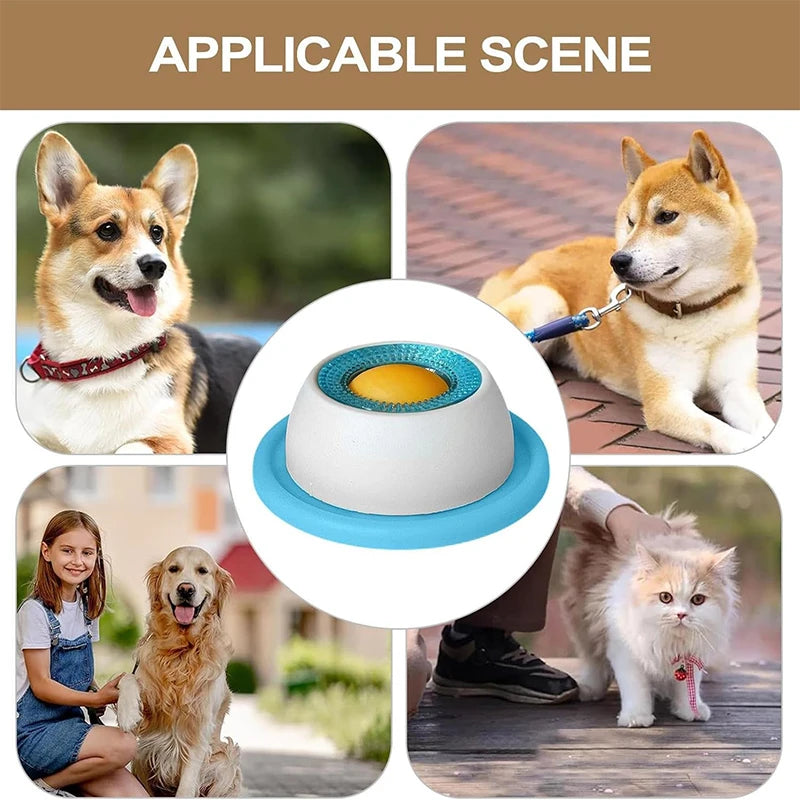 Pet Lick Mat Interactive Licking Slow Feeder Bowl Interactive Anti-Slip Snack Bowl Promotes Health Detachable And Easy To Clean