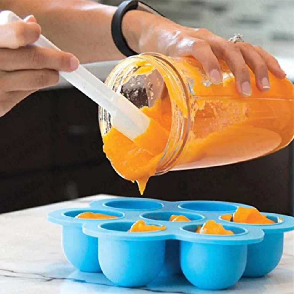 Egg Bites Molds for Instant Pot Accessories Silicone Freezer Ice Cube Trays Food Storage Containers with Lid Pastry Molds