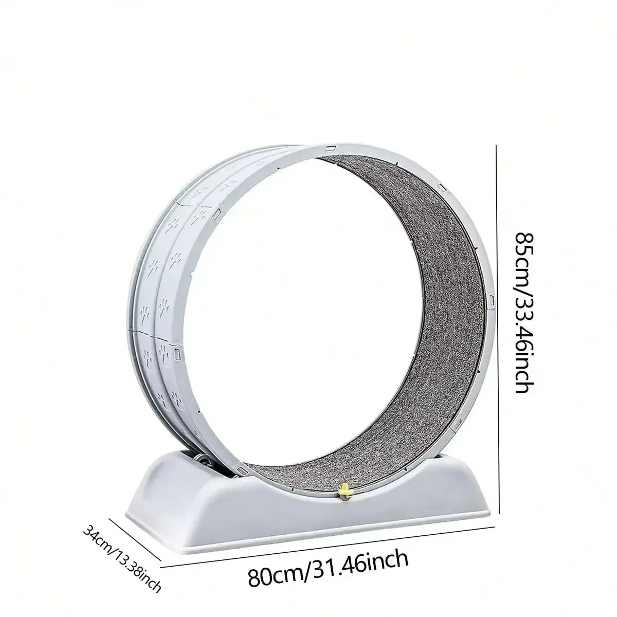 1pc Indoor Cat Roller Treadmill Silent Non-Electric Pet Exercise Wheel Cylindrical Tread Design Safe Ramp Promotes pet Health