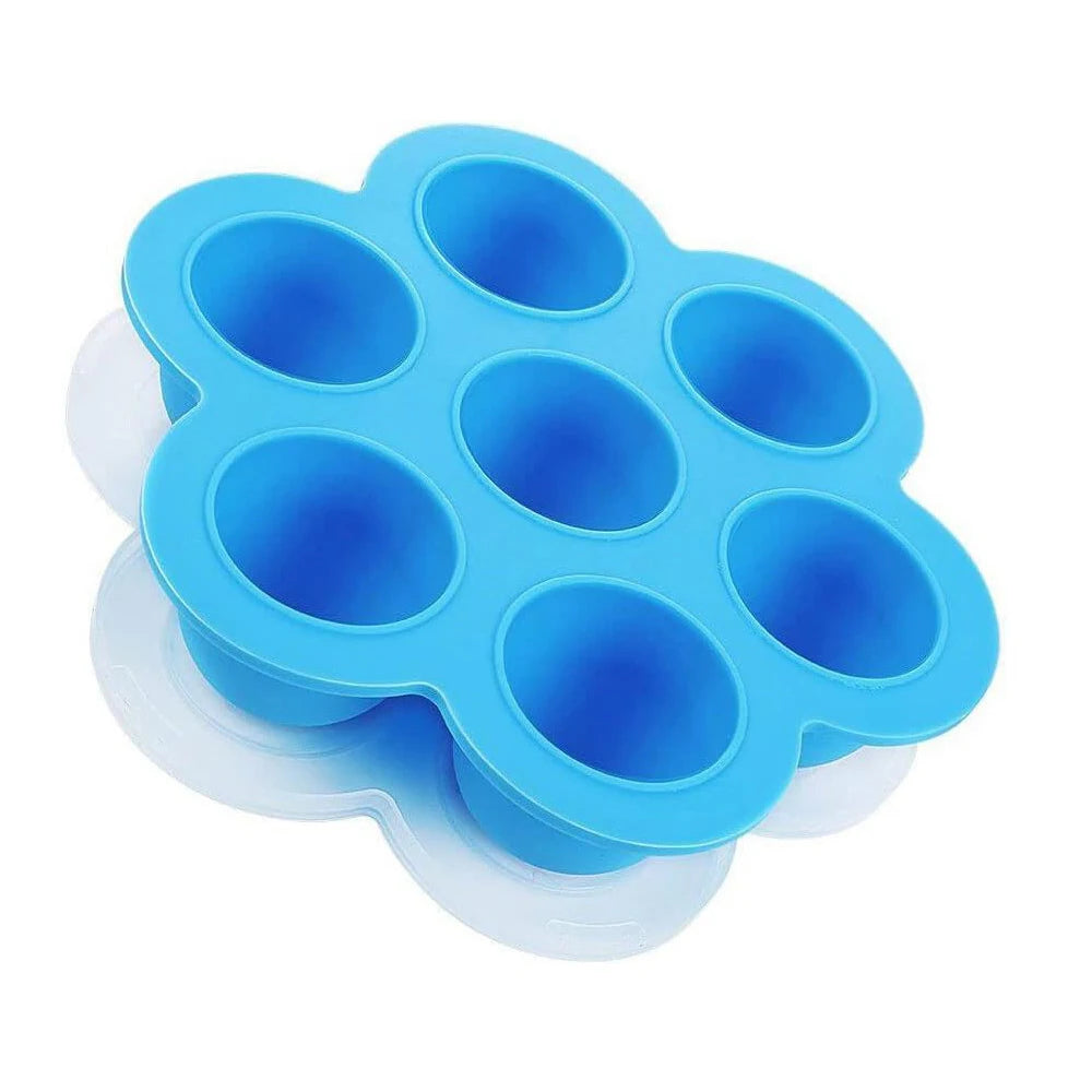 Egg Bites Molds for Instant Pot Accessories Silicone Freezer Ice Cube Trays Food Storage Containers with Lid Pastry Molds