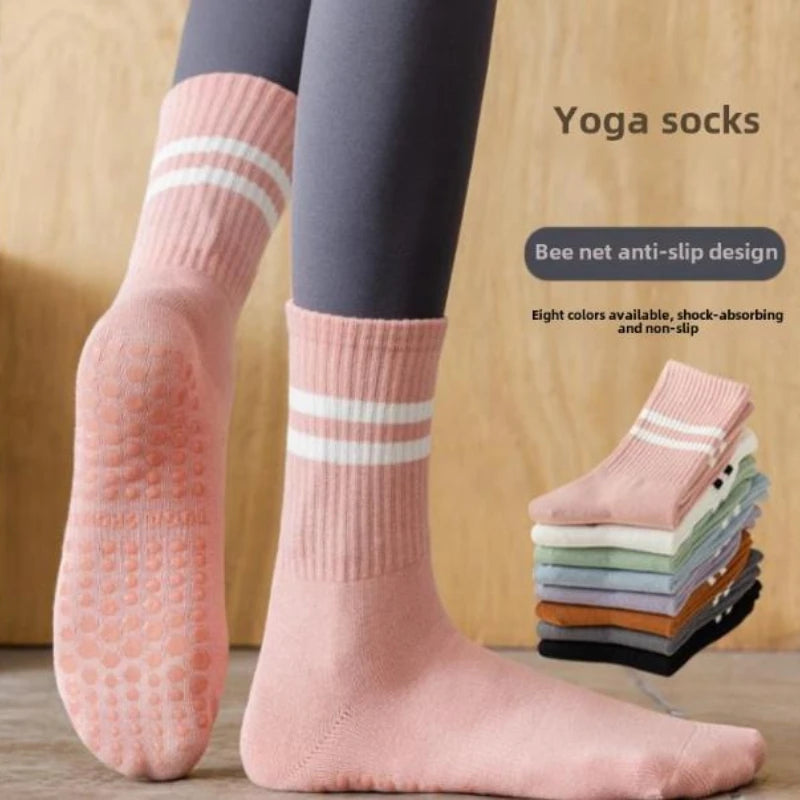 Pilates Socks with Grips for Women Yoga Socks Barre Socks Non Slip Socks of 1/2/3/6pairs