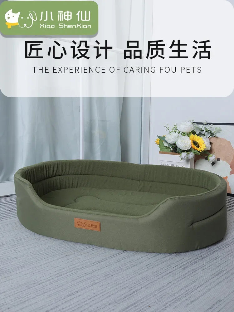 Dog Pet Beds Square Dog Bed For Large Dogs Dog Sofa Beds Waterproof Customized Pet Bed Inner Pad Washable Puppy Kennel Accessory