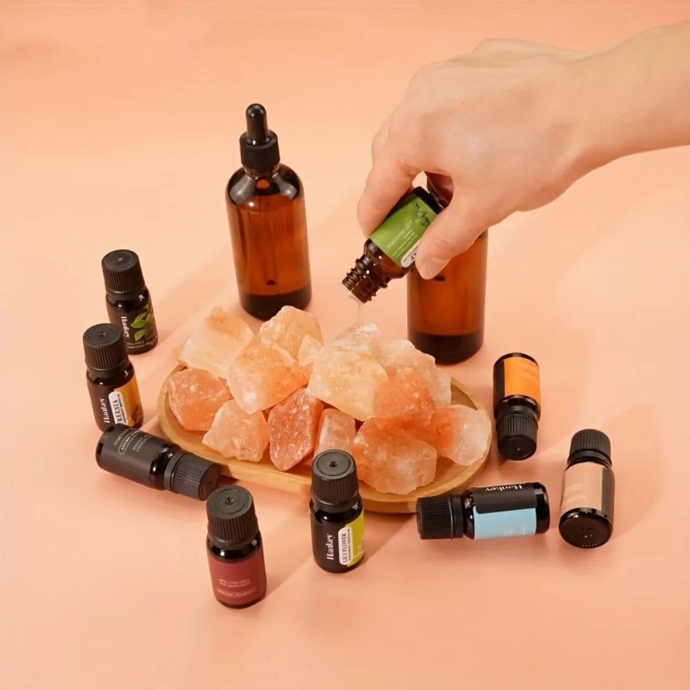 Natural Himalayan Salt Raw Stone Crystal Stone Aromatherapy Stone Essential Oil Diffuser Home Office Decoration Shape Random