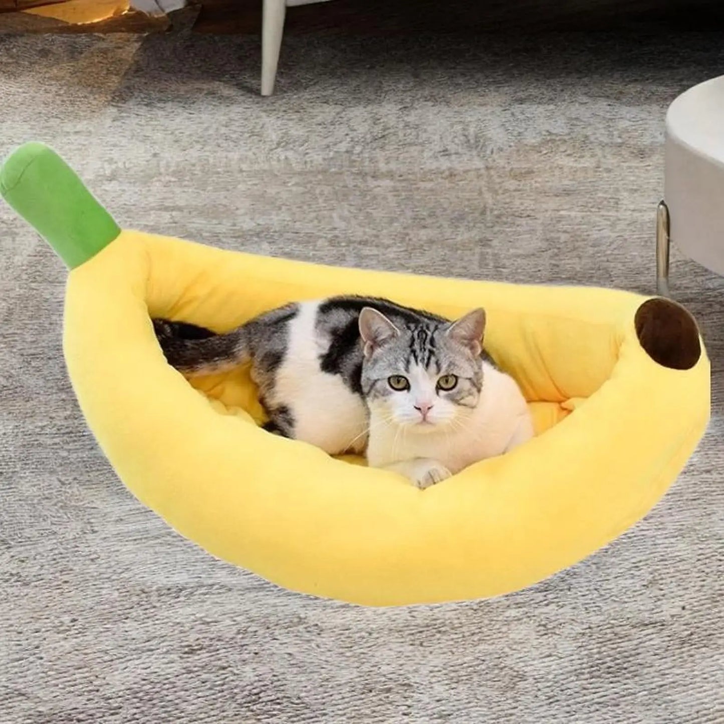 Dog Nesting Bed Banana Shape Soft 47x28x13cm Comfortable Washable Pet Bed