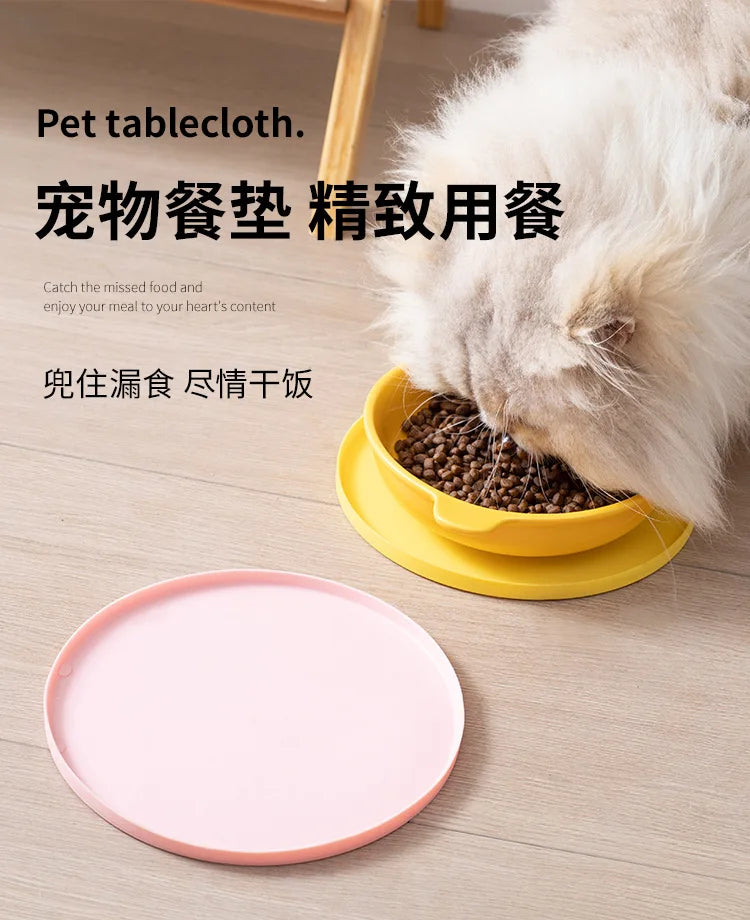 Pet meal mats are leak proof waterproof anti slip dirty and easy to cleanThey are rubber mats for cat and dog bowls and utensils