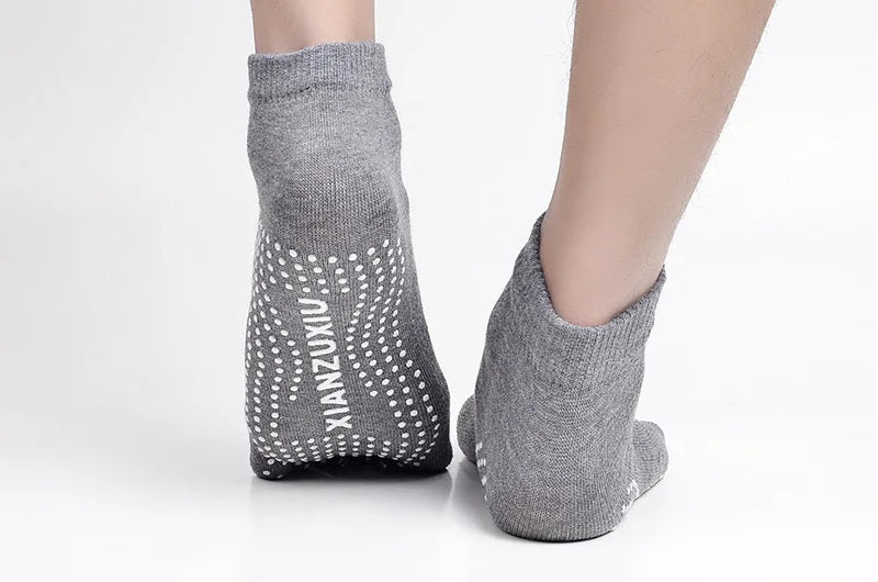 2024 Men Pilates Socks Wholesale Cotton Breathable Non-Slip Massage Yoga Socks Cotton YOGA Sports Five-finger Socks 5 toe socks