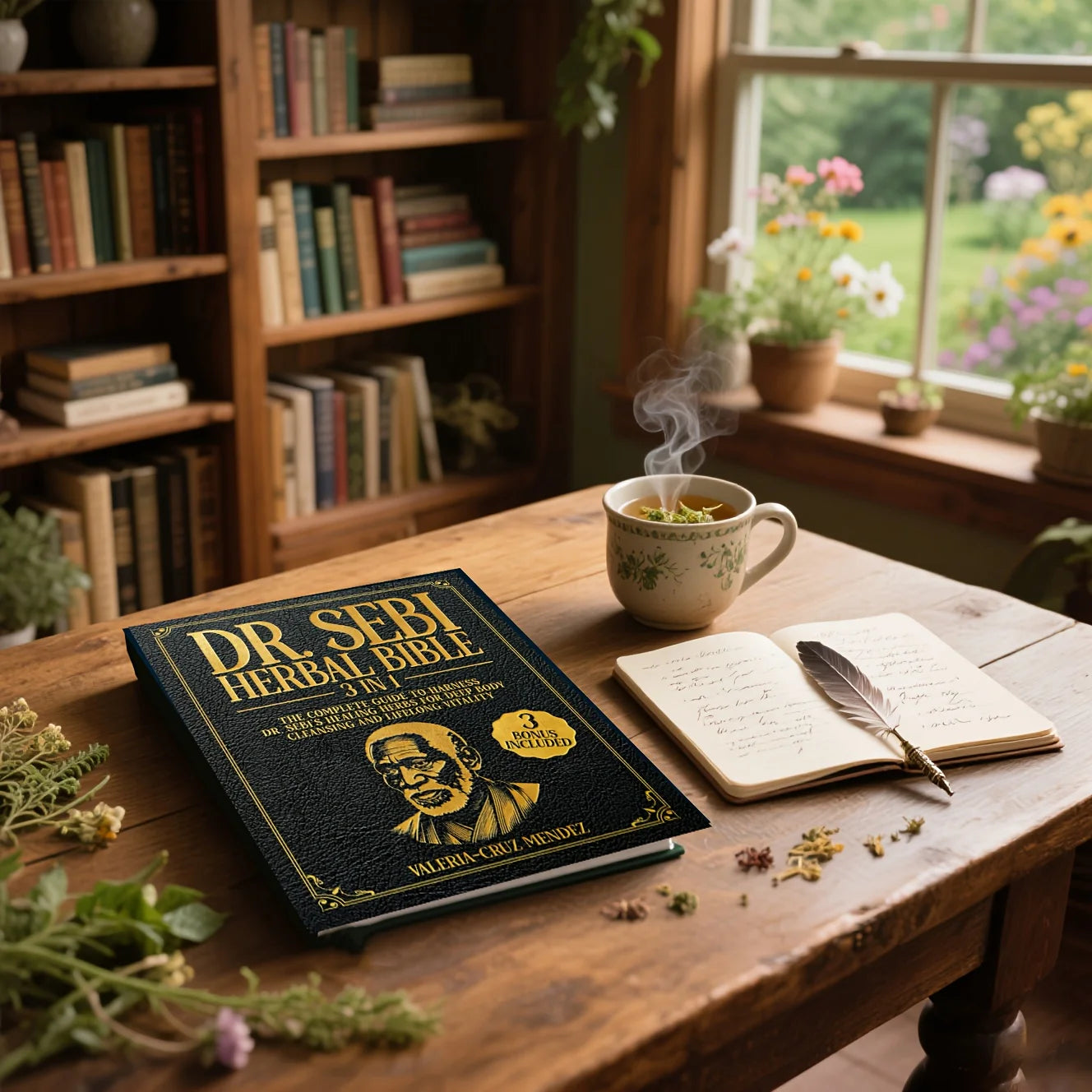 Dr. Sebi Herbal Bible 3-in-1: Detoxify and Cleanse Your Body with Dr. Sebi's Healing Herbs for Lasting Health and Vitality