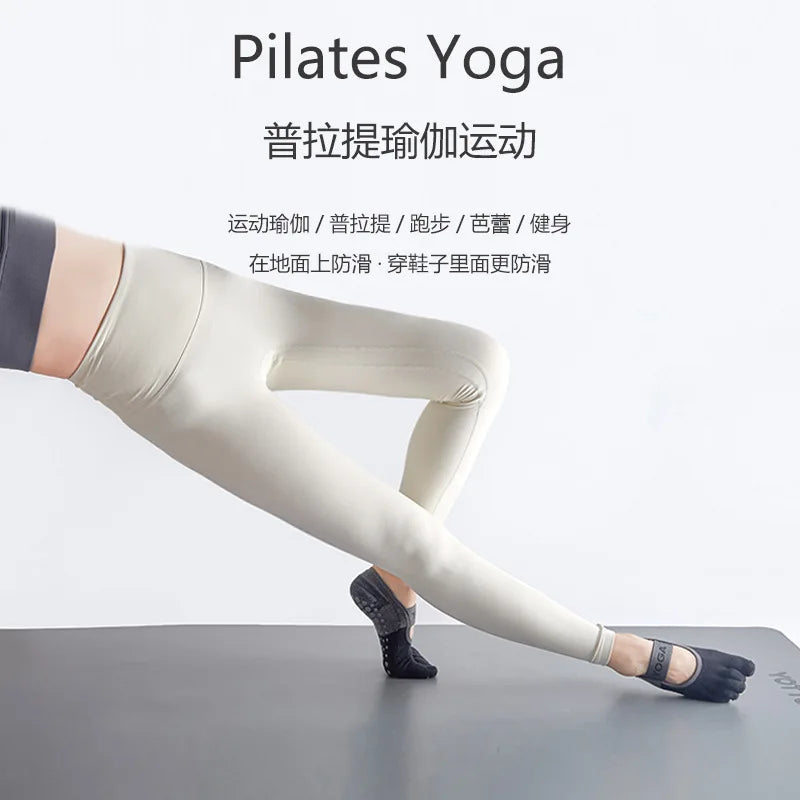 New backless Yoga socksnon-slip five-toe socks  Pilates Sports Fitness Toe Separator Socks for Women
