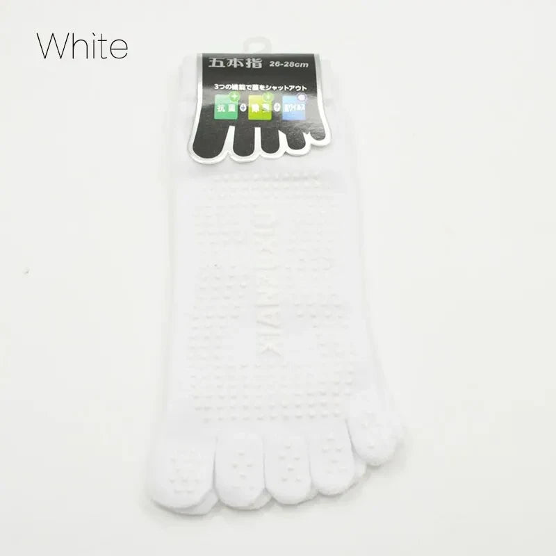 2024 Men Pilates Socks Wholesale Cotton Breathable Non-Slip Massage Yoga Socks Cotton YOGA Sports Five-finger Socks 5 toe socks