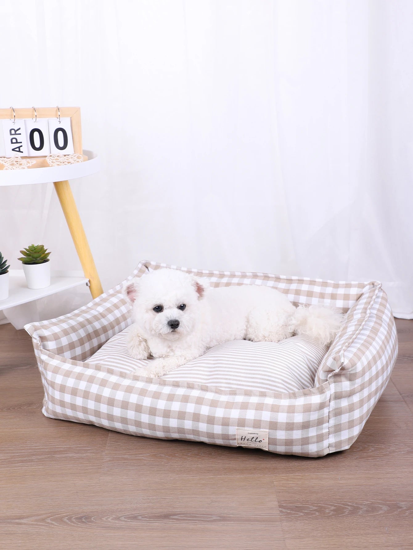 Dog Beds for Small Dogs Plaid Bed Pet Supplies Accessory Sofa Cushions Big Large Puppy Accessories Blanket Cats Baskets Pets Mat
