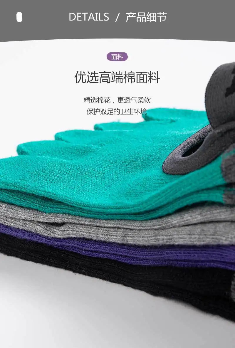 New backless Yoga socksnon-slip five-toe socks  Pilates Sports Fitness Toe Separator Socks for Women