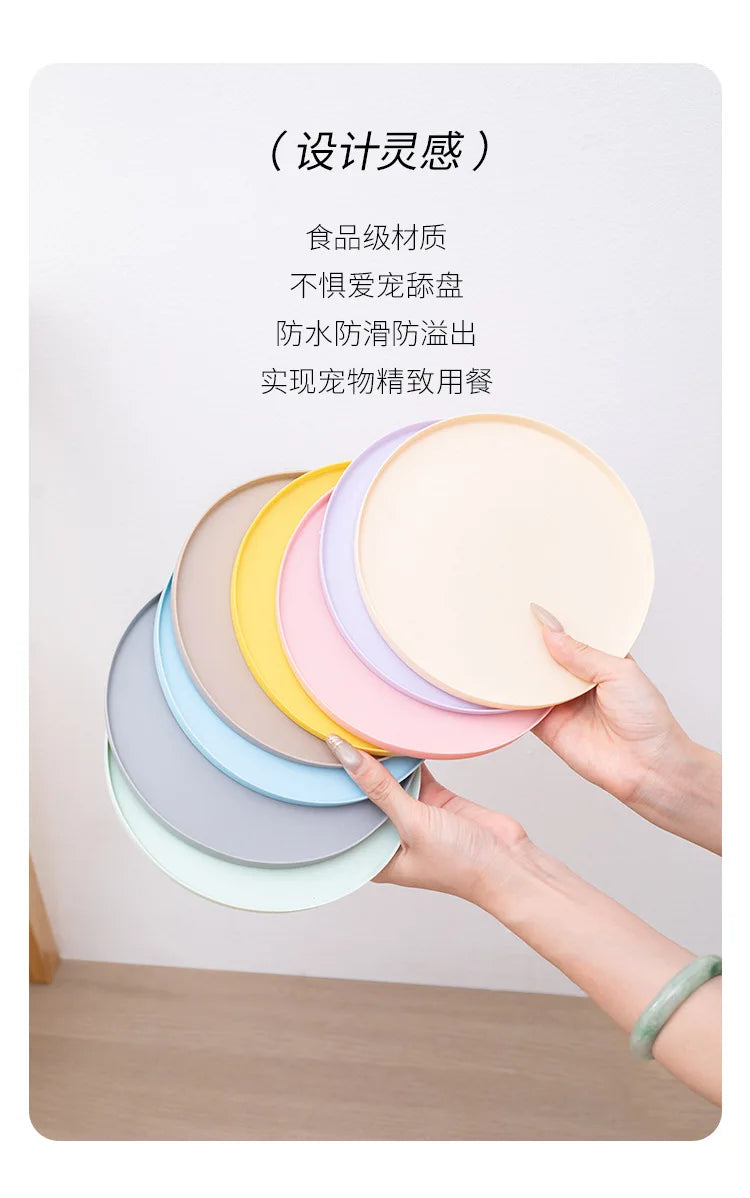 Pet meal mats are leak proof waterproof anti slip dirty and easy to cleanThey are rubber mats for cat and dog bowls and utensils