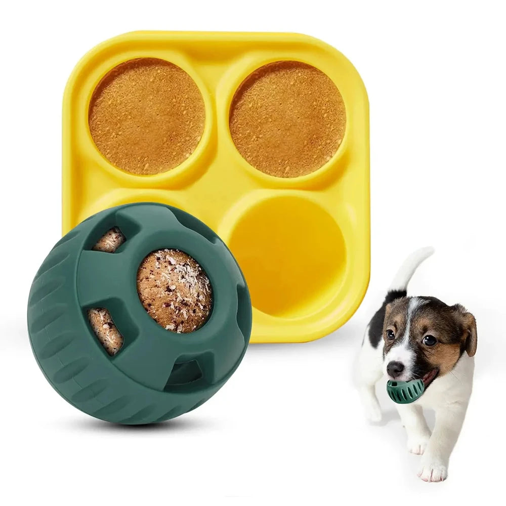Treat Tray for Pupsicle Silicone Treat Mold for Dog Treats - Reusable Long-Lasting Interactive Dog Toys for Boredom