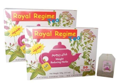 2 Packs of Royal Regime Slimming Detox Tea 50 Satchets (total 100 Sachets)