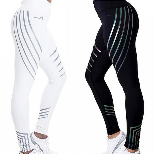Yoga Pants  Glitter Laser Printing