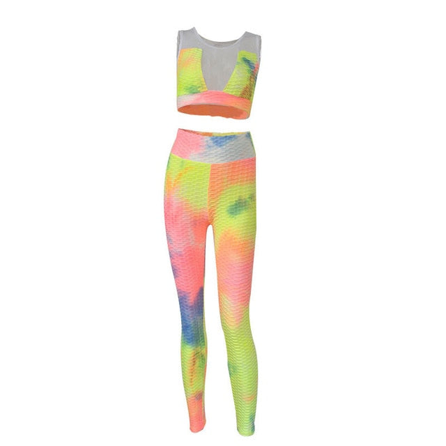 Tie Dye Yoga Set Plus size
