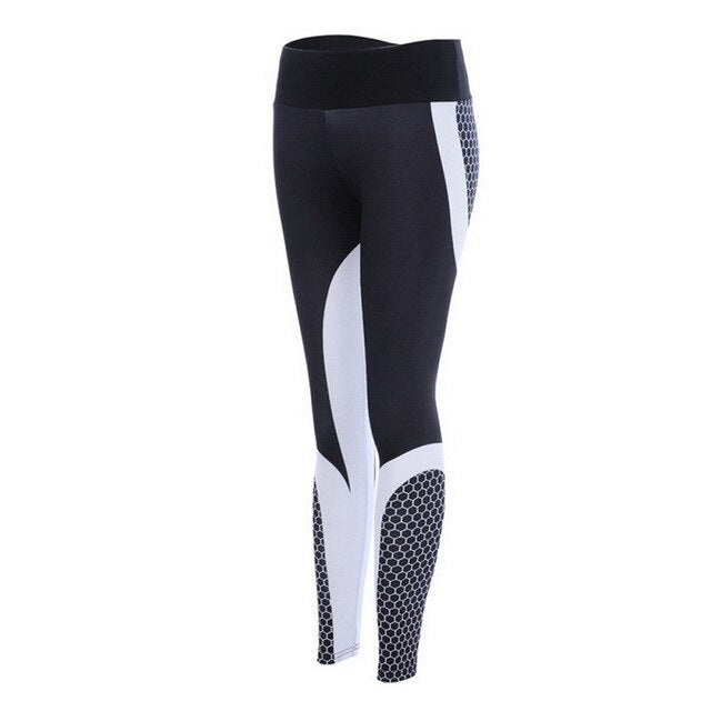 Vertvie Letter Printed Yoga Pants