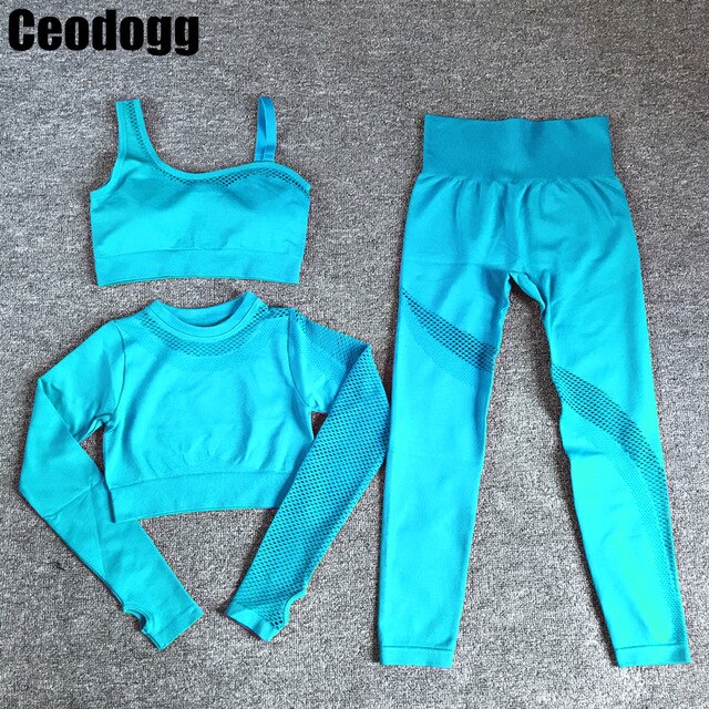 CEODOGG Seamless Workout Yoga Sets