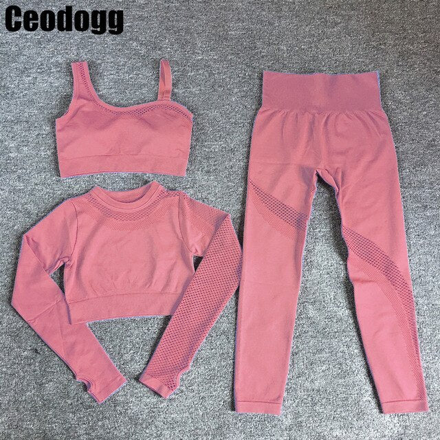 CEODOGG Seamless Workout Yoga Sets