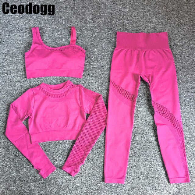CEODOGG Seamless Workout Yoga Sets