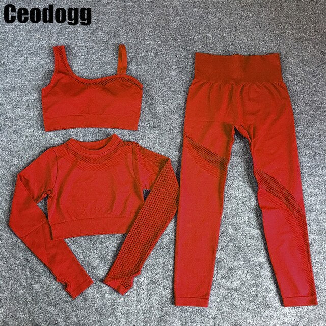 CEODOGG Seamless Workout Yoga Sets