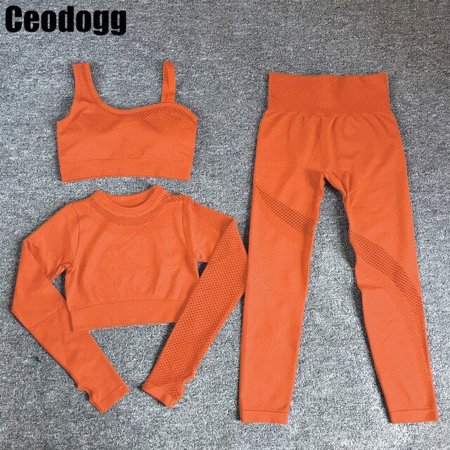 CEODOGG Seamless Workout Yoga Sets