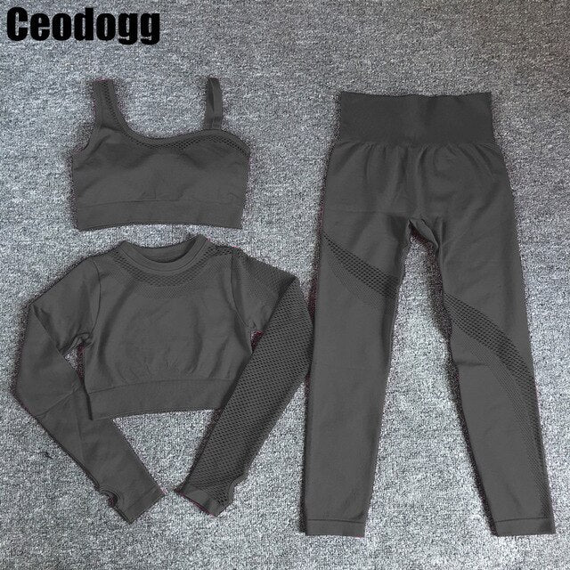 CEODOGG Seamless Workout Yoga Sets