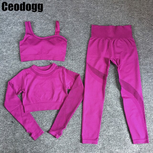 CEODOGG Seamless Workout Yoga Sets